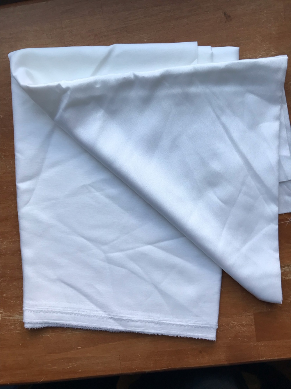 White Silky Fabric